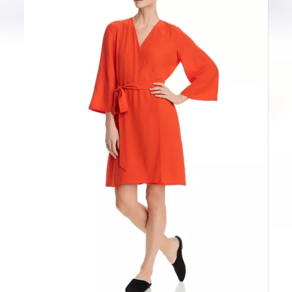 Eileen Fisher Silk Wrap Dress